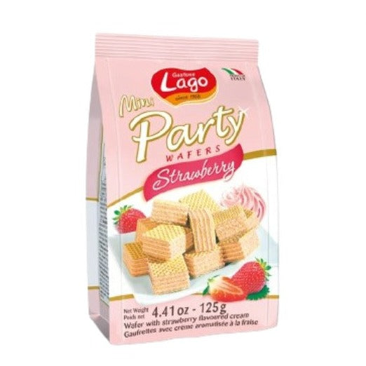 Lago Mini Party Wafers - Strawberry Cream