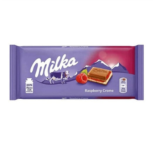 Milka Raspberry Cream Chocolate Bar