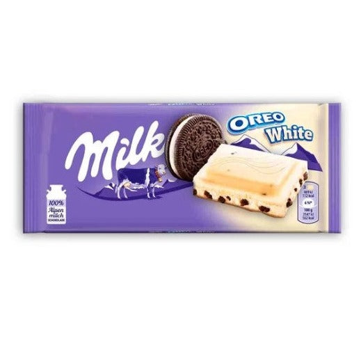 Milka Oreo White Chocolate Bar