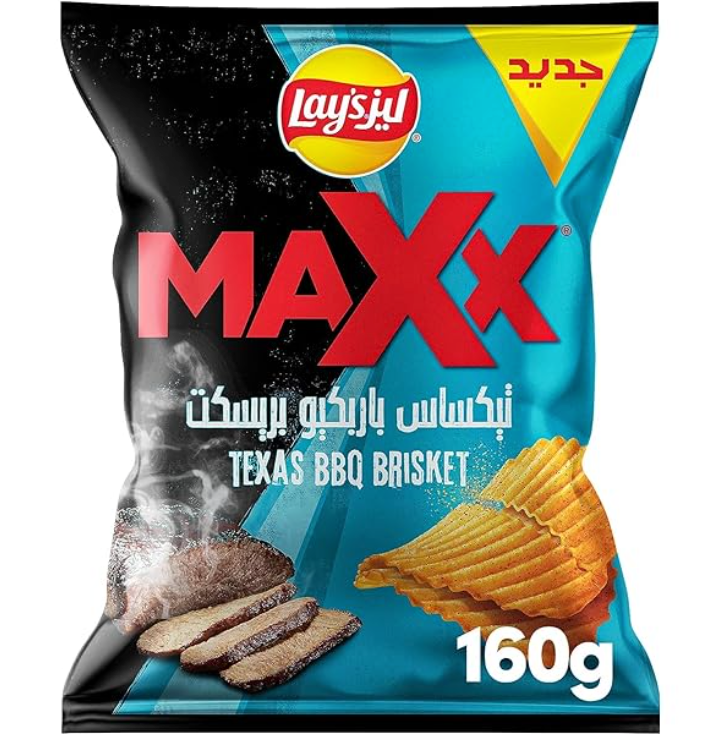 Lays Maxx Texas Bbq Brisket Flavour Potato Chips
