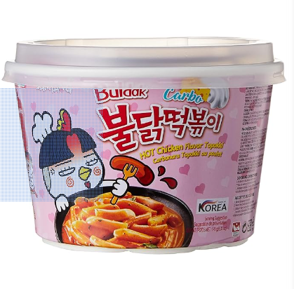 AiMi Asia Box Samyang Nut Free Hot Chicken Carbonara Topokki 179 Grams Pouch