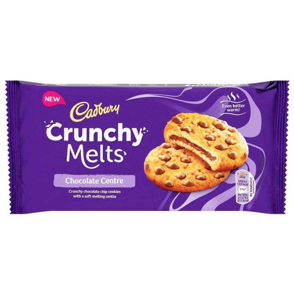 Cadbury Crunchy Melts Chocolate Centre Filled Crunchy Cookies