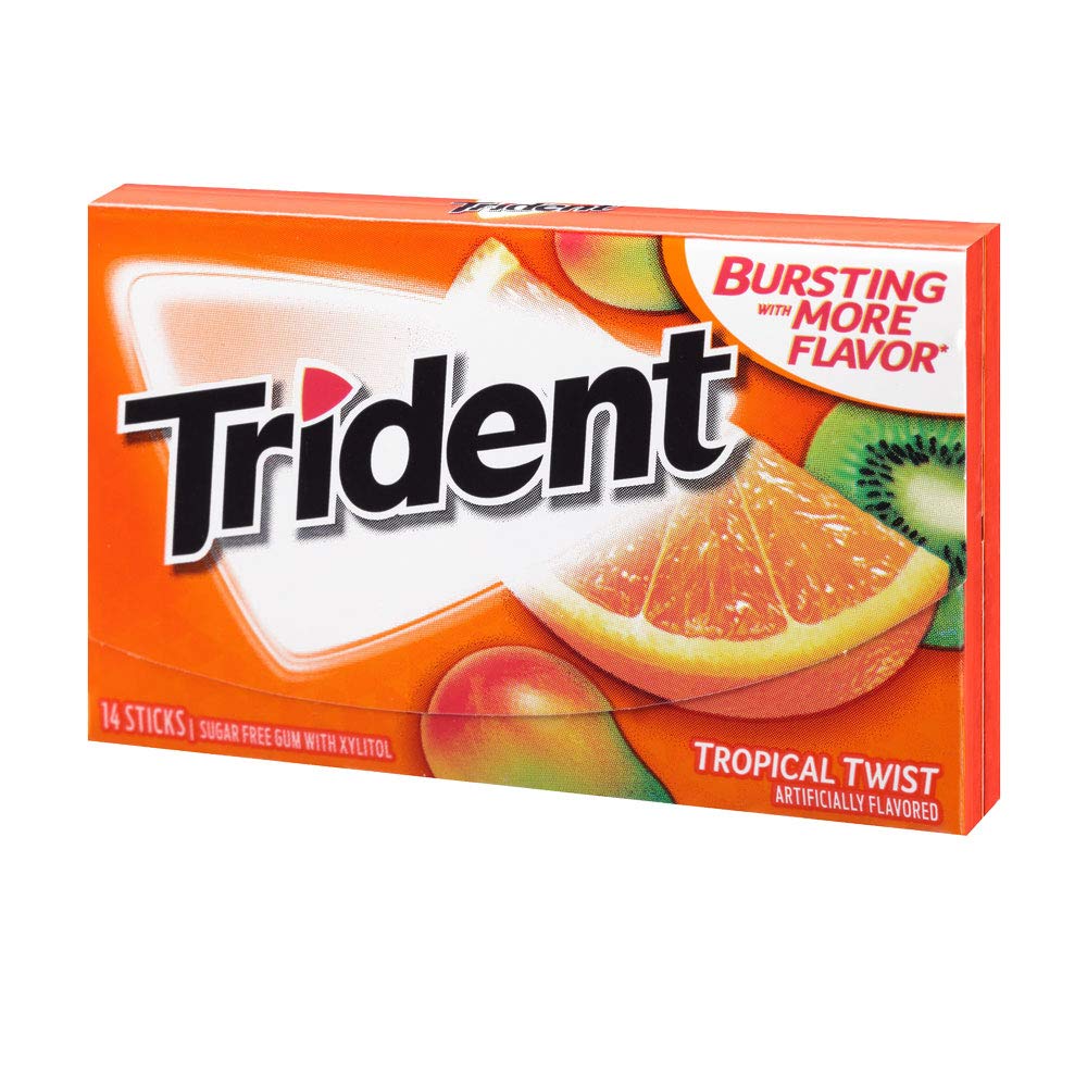 Trident Sugar Free Gum - Tropical Twist