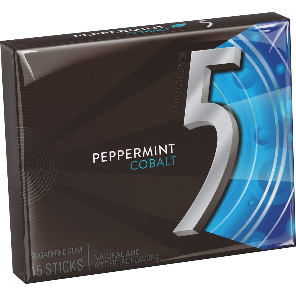 Wrigley's 5 Peppermint Cobalt Sugar Free Gum