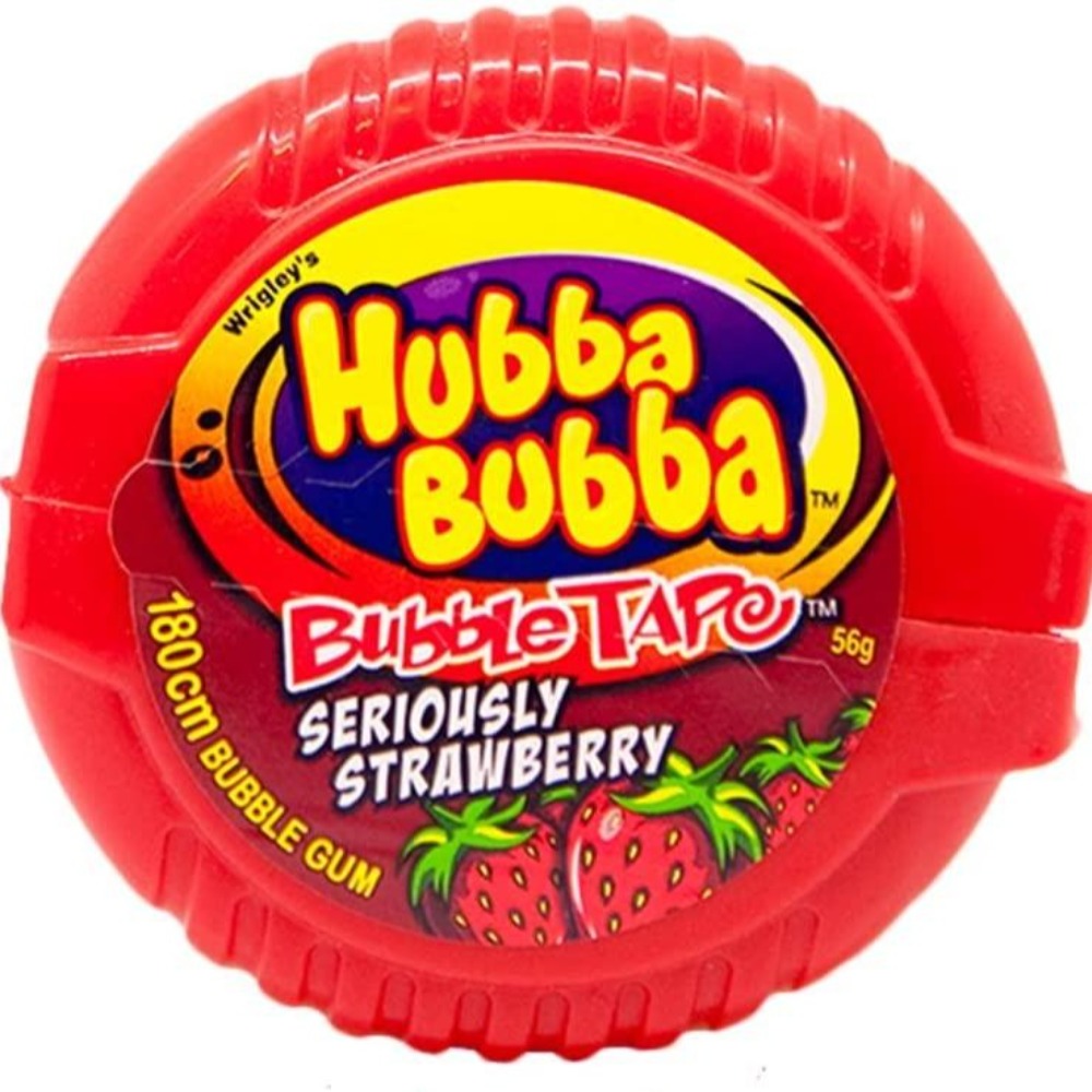 Hubba Bubba Seriously Strawberry Mega Long Chewing Gum