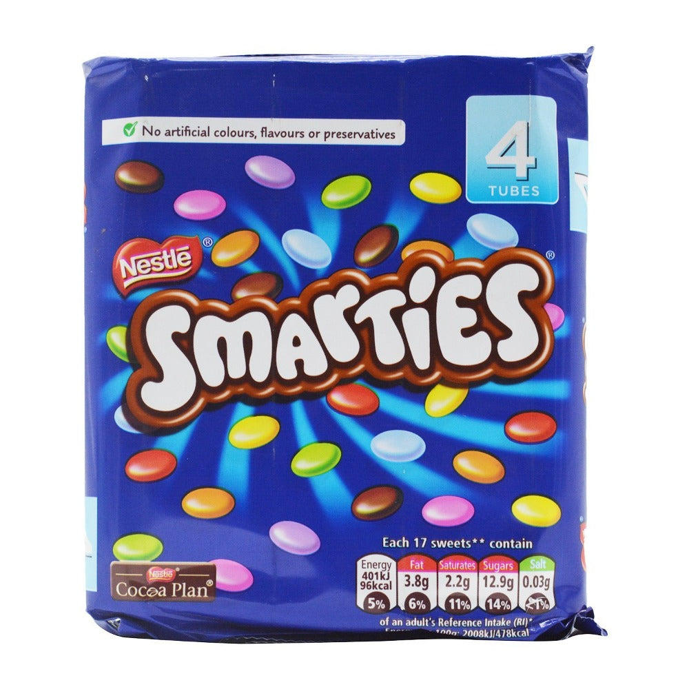 Smarties 4 Tubes Pack