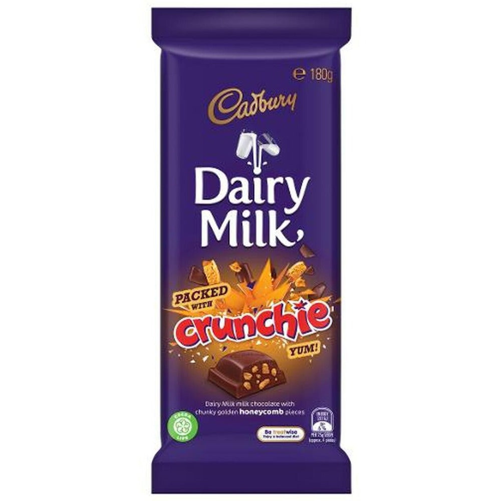 Cadbury Dairy Milk Australia Crunchie Chocolate Block