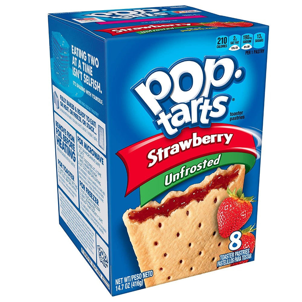 Pop Tarts - Unfrosted Strawberry