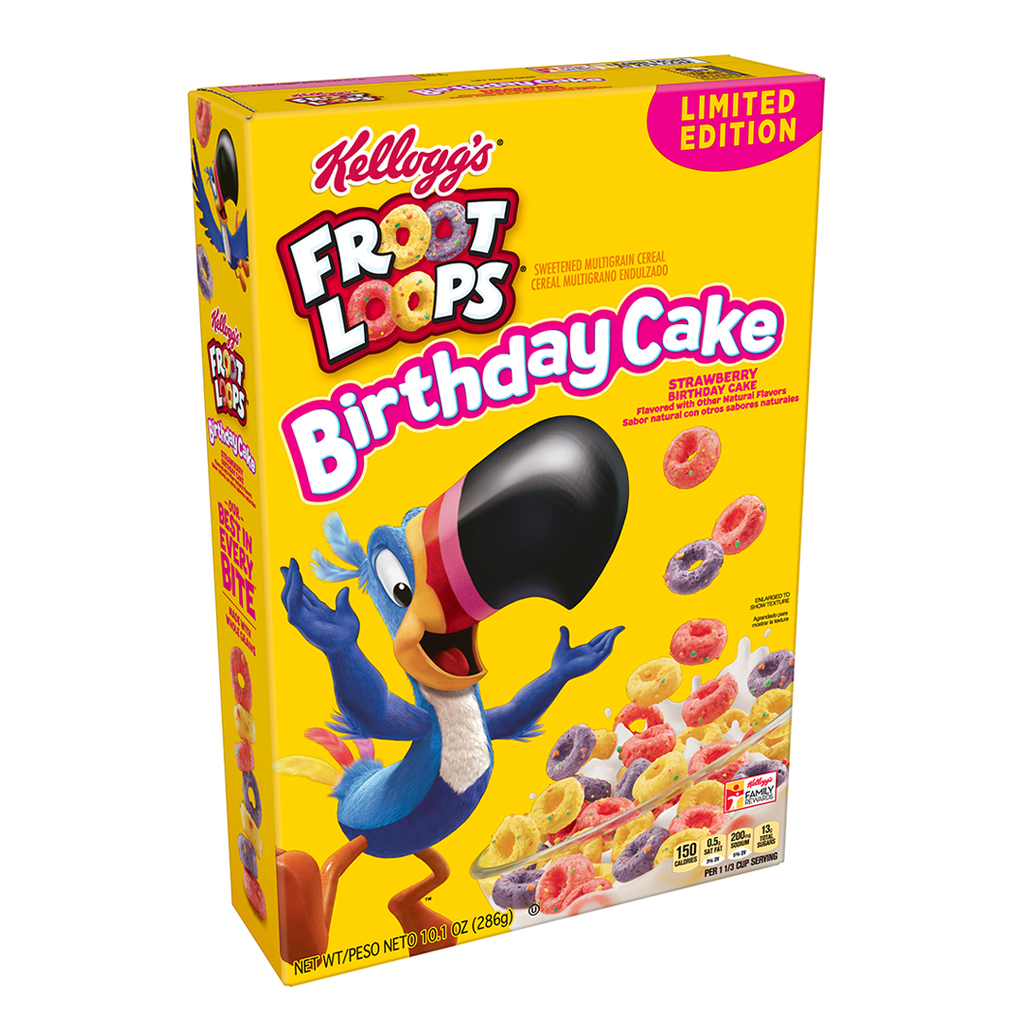 Kellogg's Froot Loops Cereal Birthday Cake