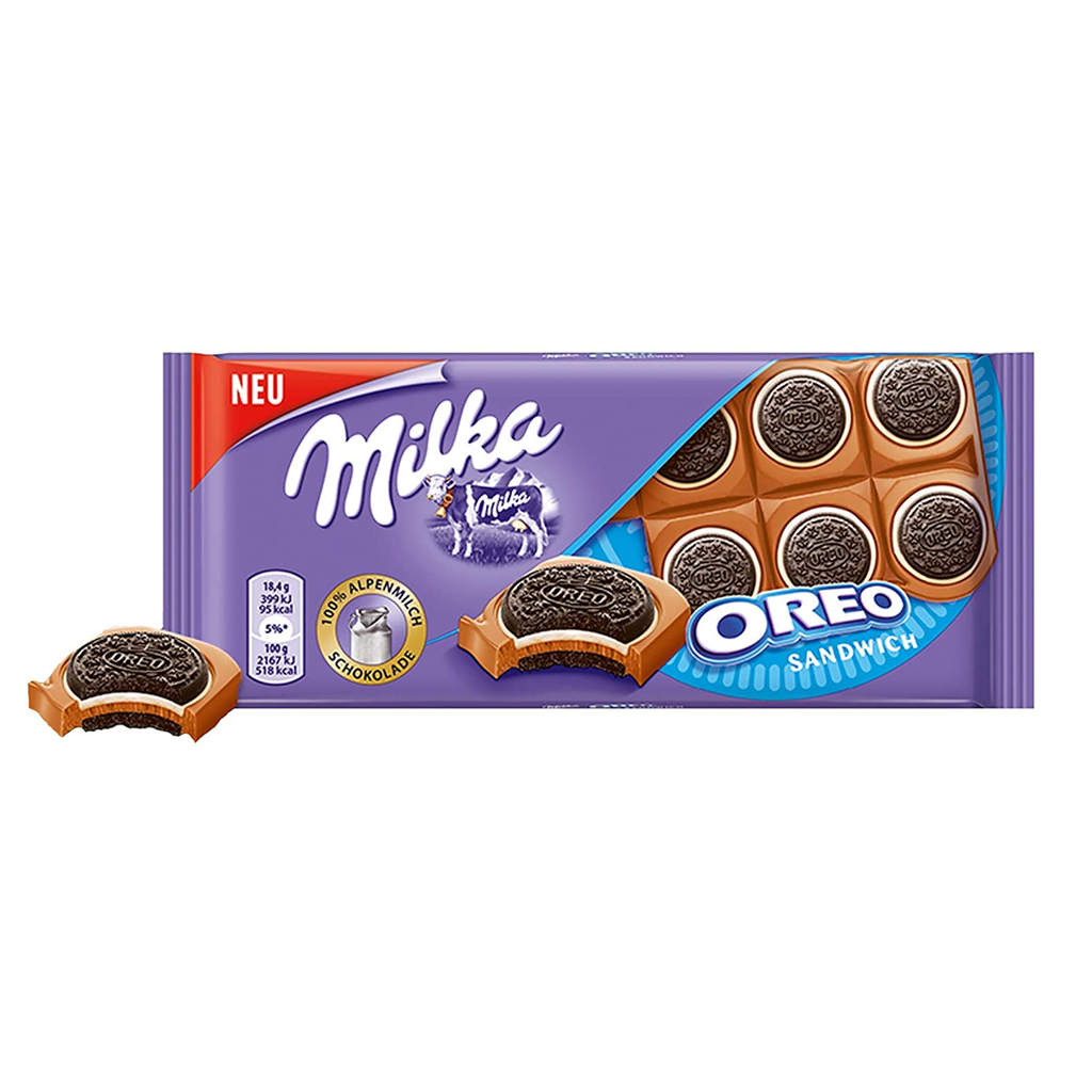 Milka Oreo Sandwich Chocolate Bar
