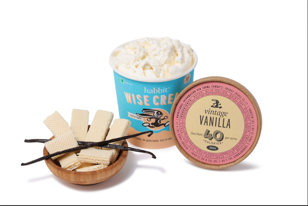 Habbit Wise Cream - Vintage Vanilla Pack of 6 (125 ml cups)