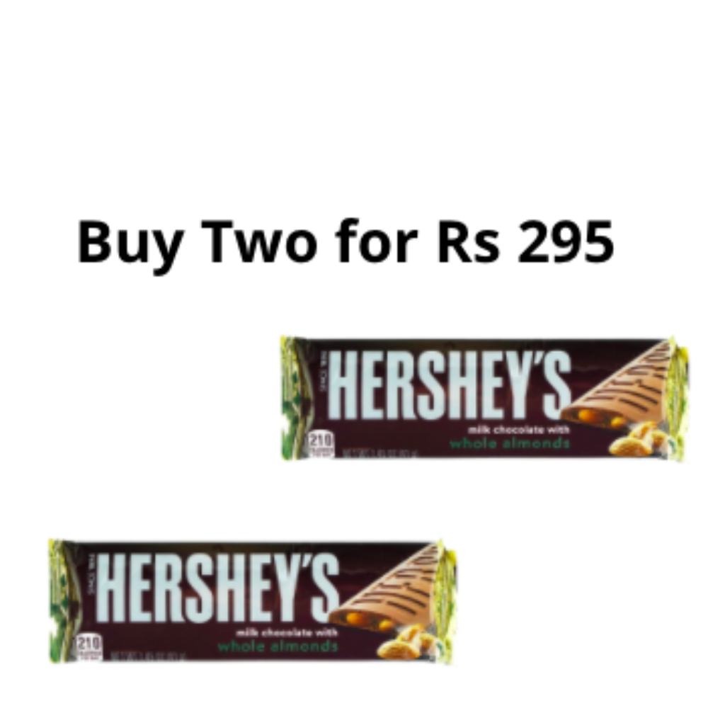 Hersheys - Milk Chocolate With Whole Almonds Buy 2 Special Price