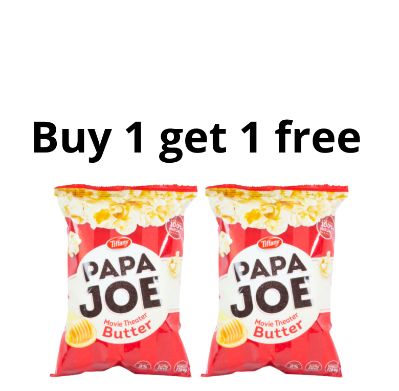 Tiffany Papa Joe Movie Theatre Butter Popcorn BOGO