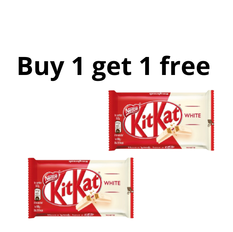 KitKat - White Four Fingers BOGO