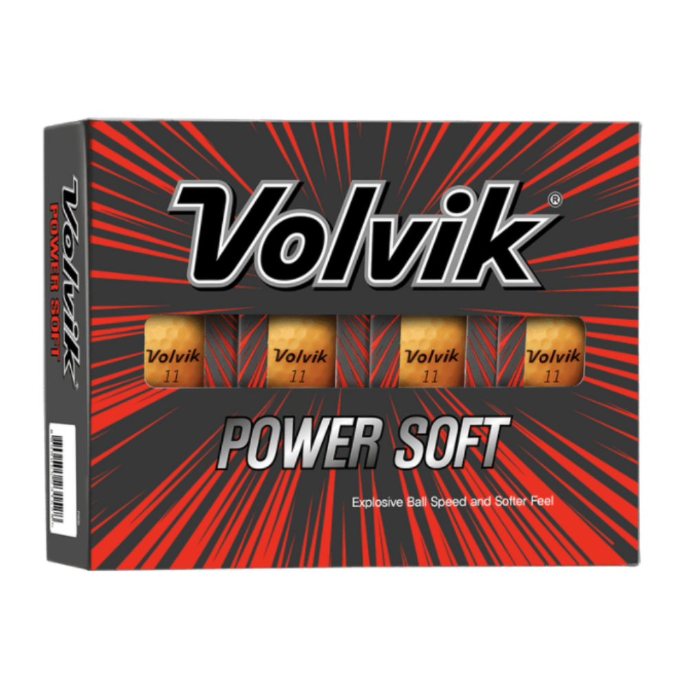 Volvik Power Soft Golf Balls -Orange ( Pack of 12)