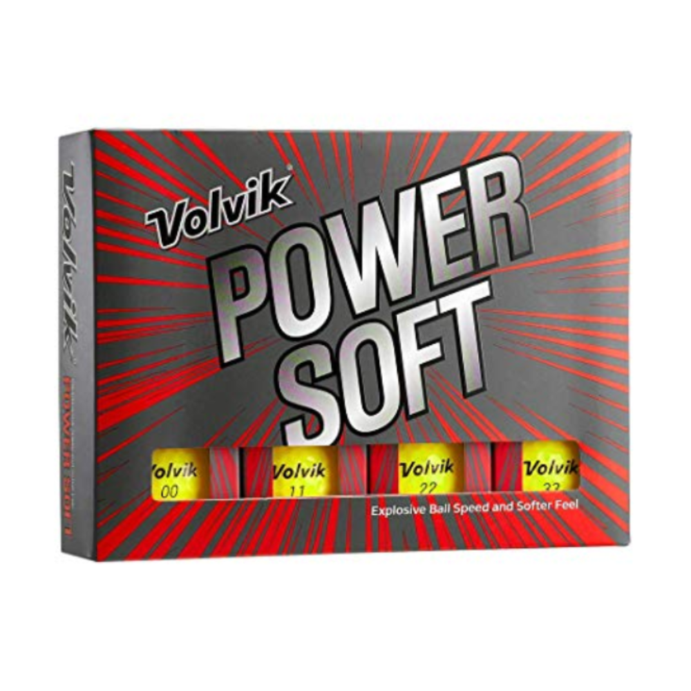 Volvik Power Soft Golf Balls -Yellow ( Pack of 12)