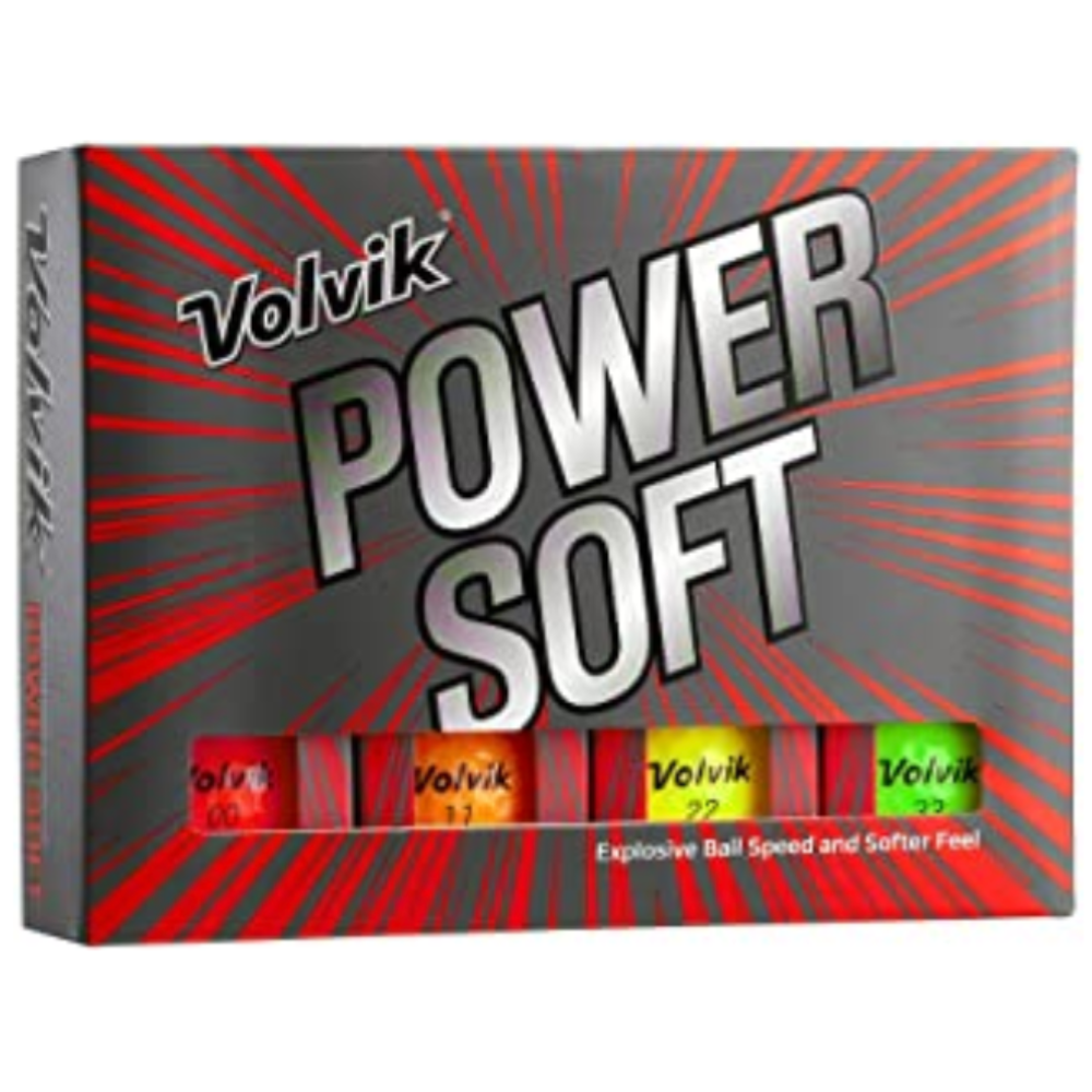 Volvik Power Soft Golf Balls -Mixed Colors( Pack of 12)
