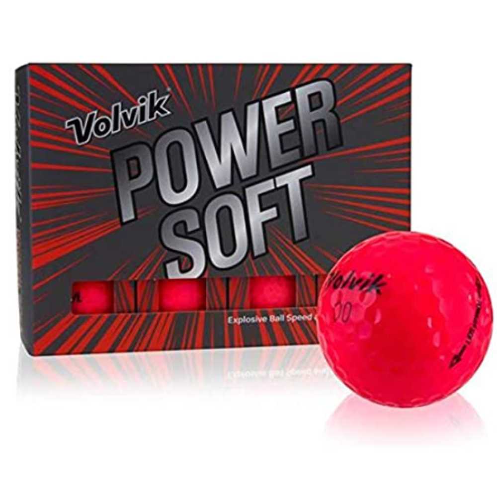 Volvik Power Soft Golf Balls -Red ( Pack of 12)