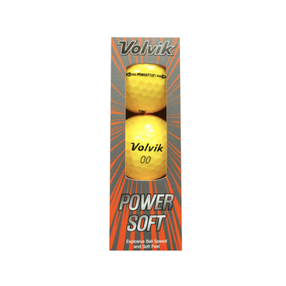 Volvik Power Soft Golf Balls -Yellow ( Pack of 3)