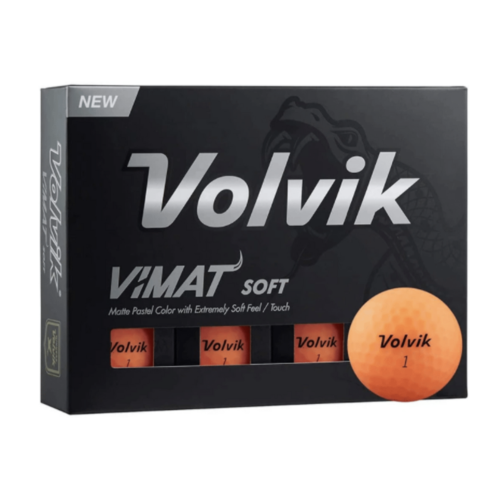 Volvik Vimat Soft Golf Balls -Orange Colour ( Pack of 12)