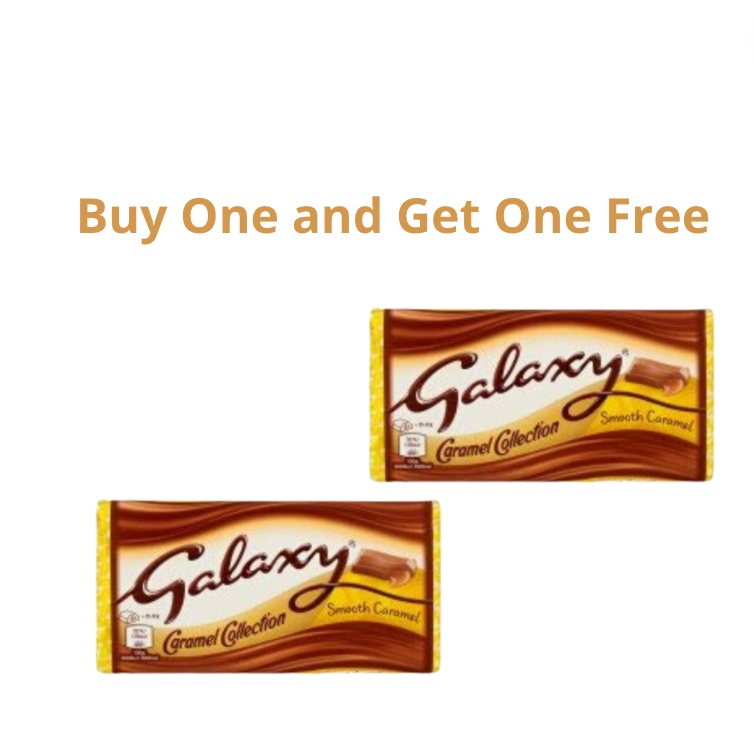 Galaxy Chocolate Bar Smooth Caramel BOGO