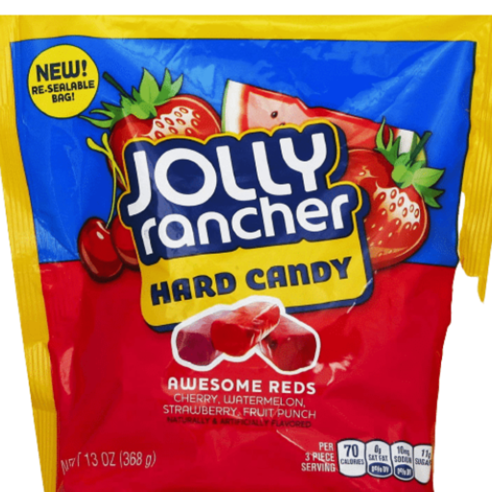 Jolly Rancher Hard Candy Awesome Reds Stand Up Bag