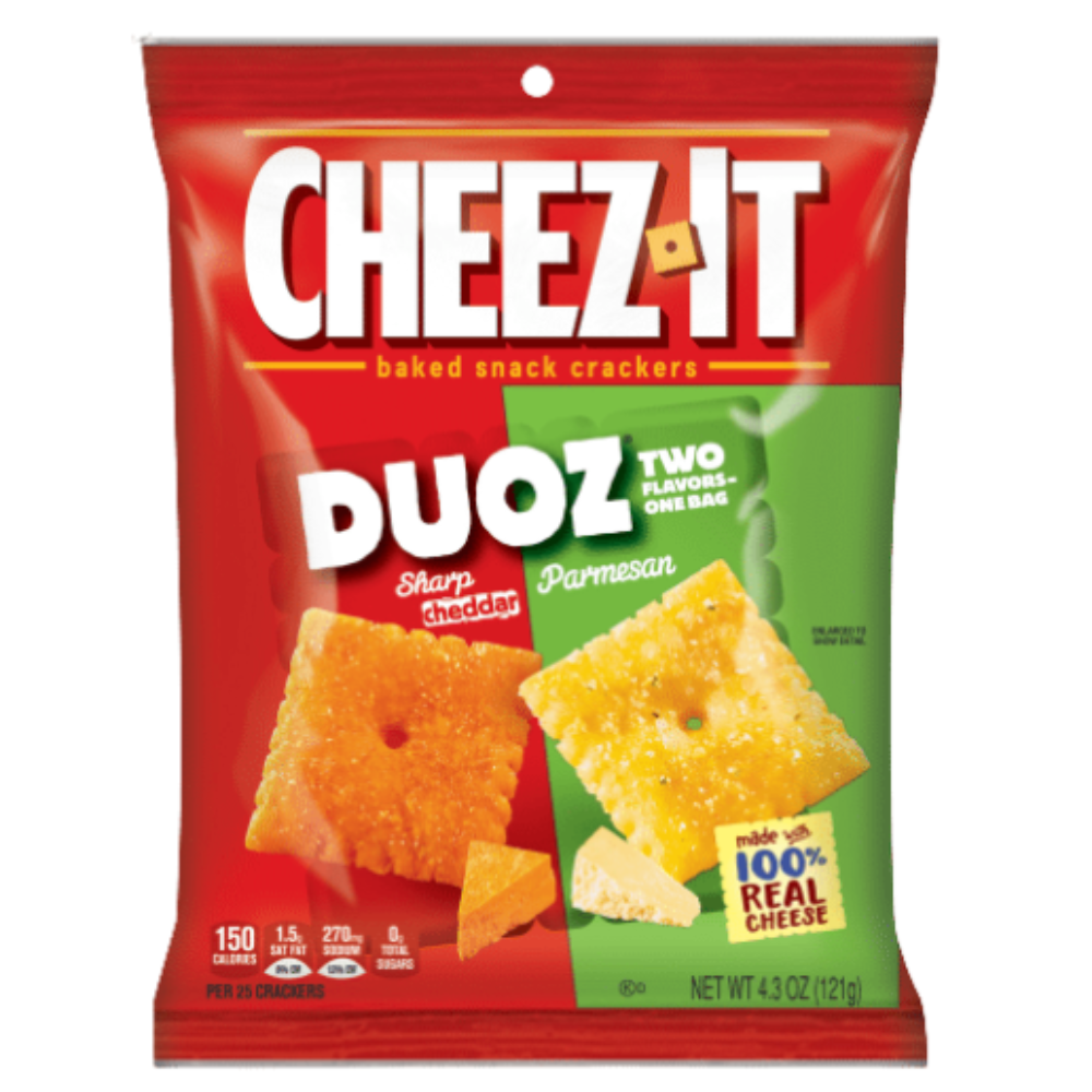 Cheez It Duoz Baked Cracker- Sharp Cheddar & Parmesan