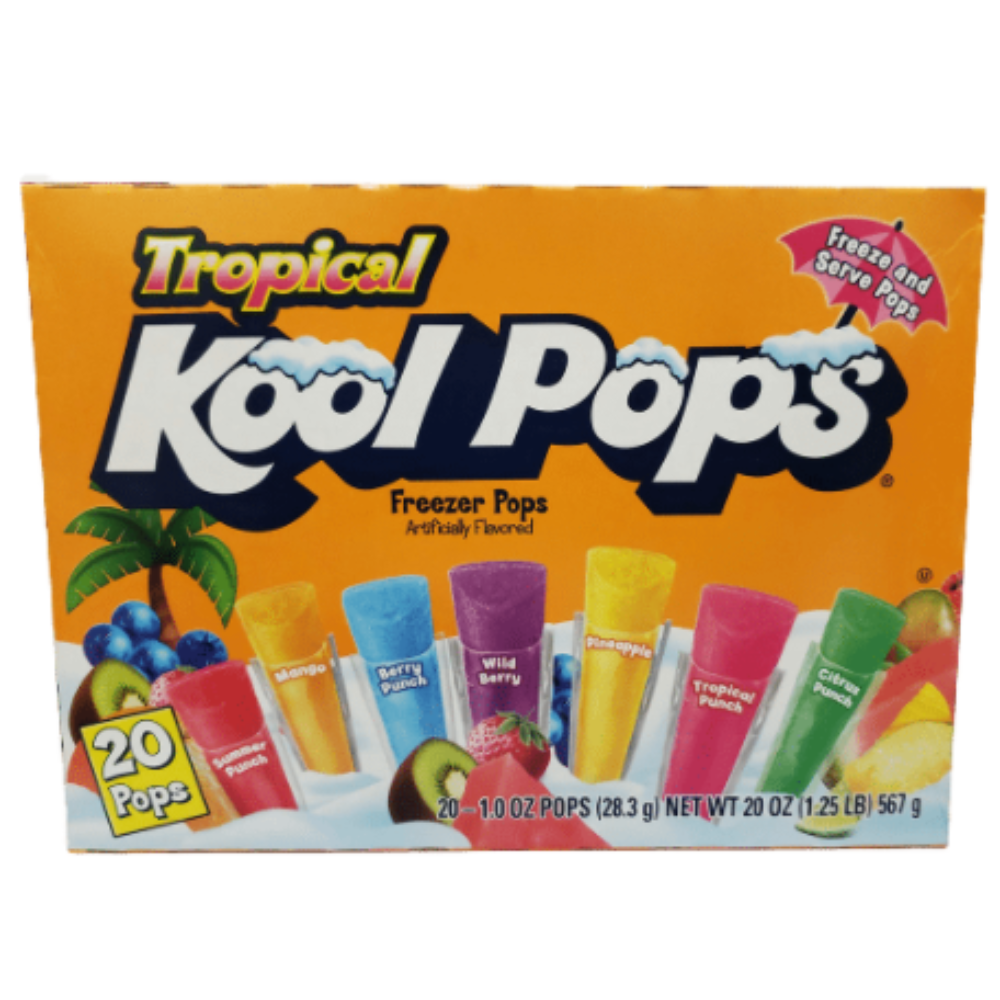 Kool Pops Freezer Pops- Tropical Flavour (20 pops)