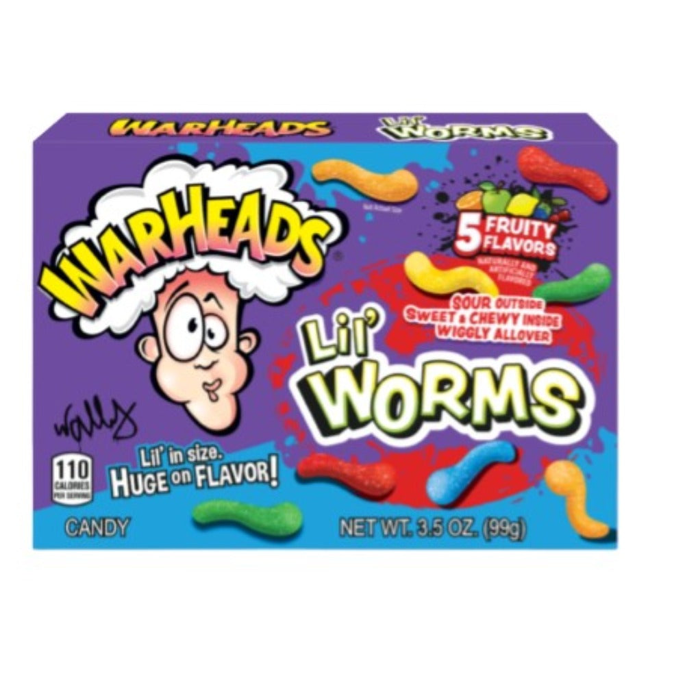 Warheads Fruity Flavours Lil Worms Theatre Box