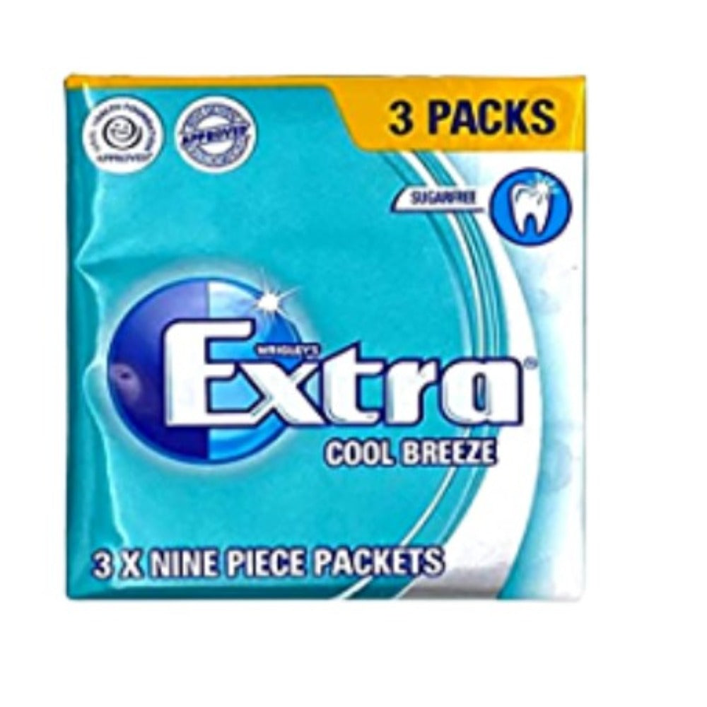 Wrigley's Extra Sugar Free Cool Breeze - 3 Pack