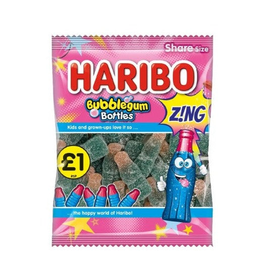 Haribo Bubble Gum Bottles Zing