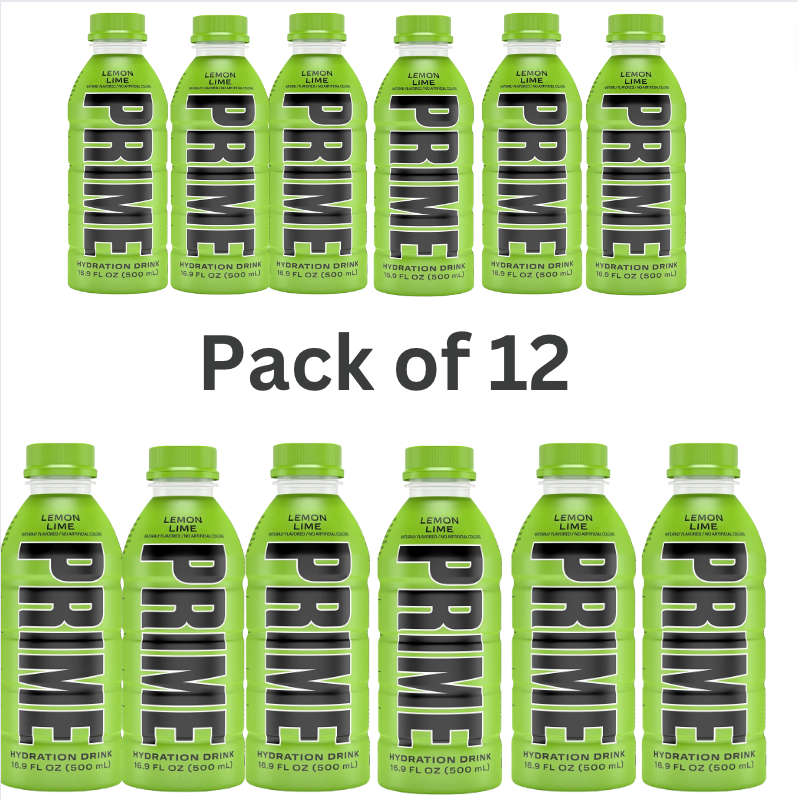 Prime Hydration Drink - Lemon Lime ( Pack of 12)