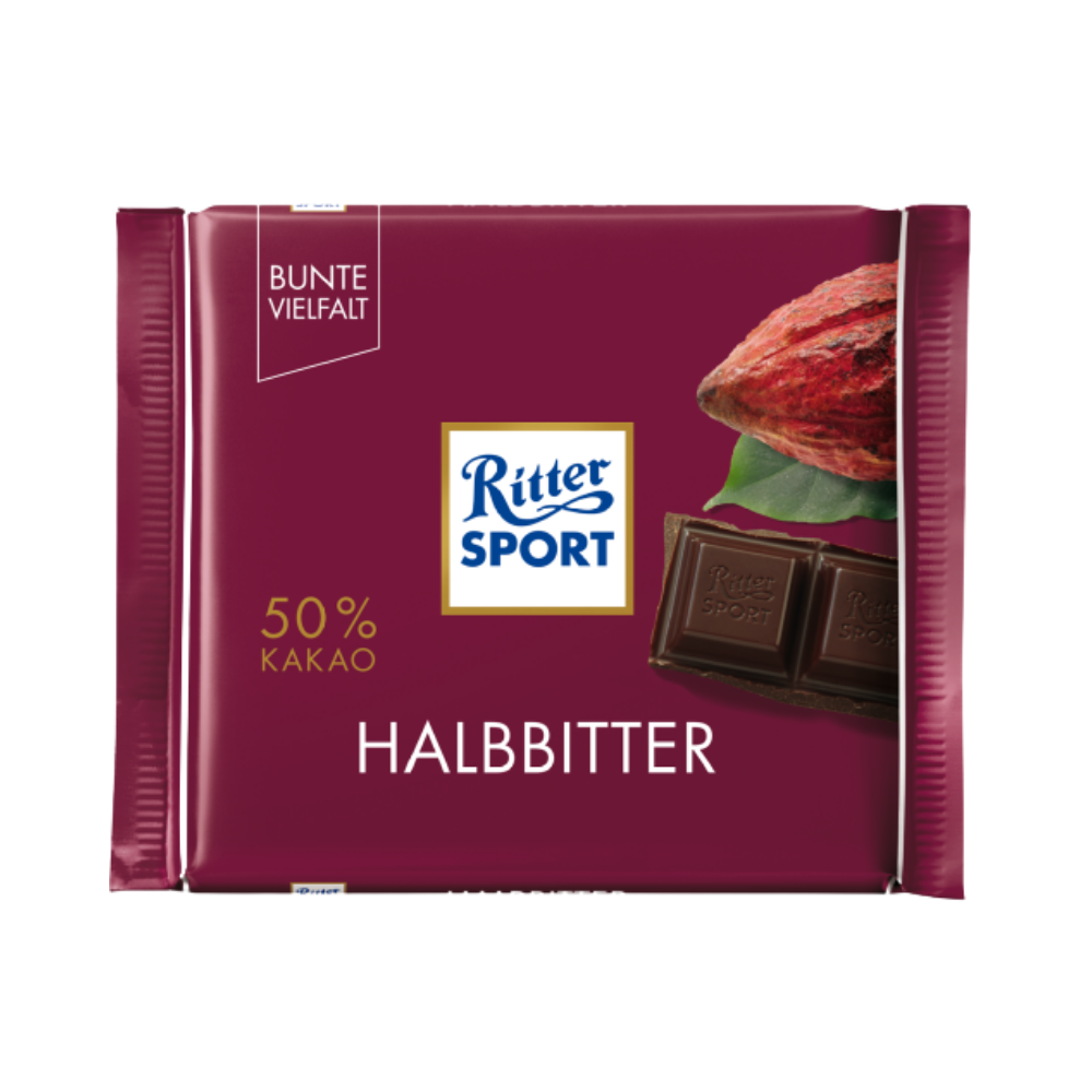 Ritter Sport - 50% Cocoa ( Halbbitter)