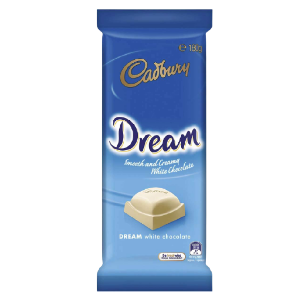 Cadbury Dairy Milk Australia Dream White Chocolate Block