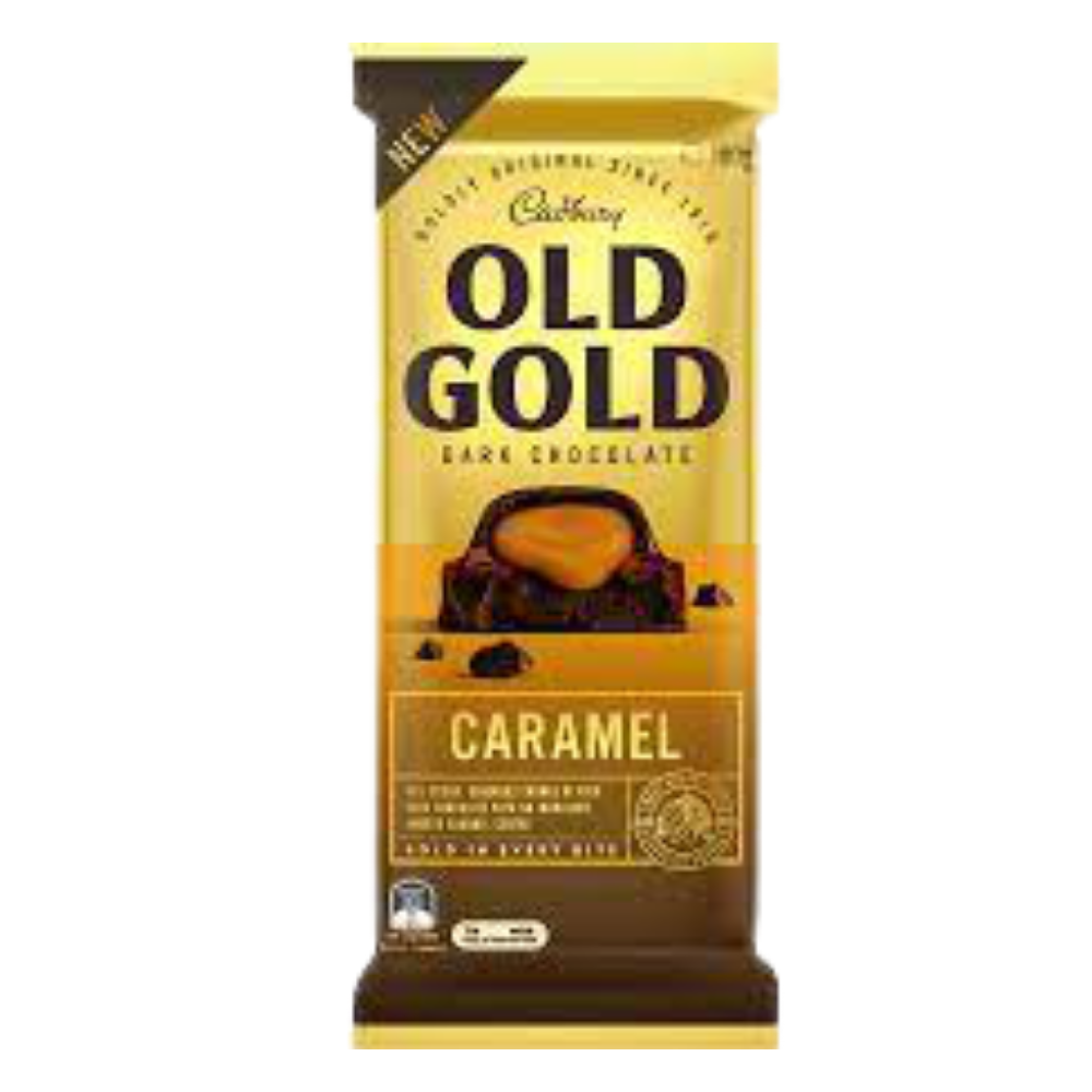 Cadbury Old Gold Australia Caramel Dark Chocolate Block