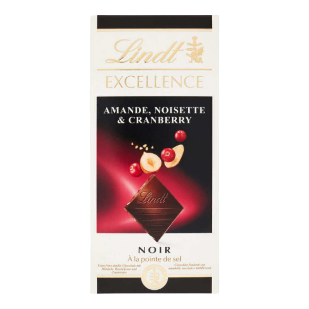 Lindt Excellence - Cranberry, Almond and Hazelnut Dark