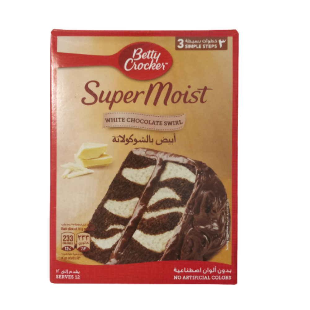 Betty Crocker Super Moist White Chocolate Swirl Mix
