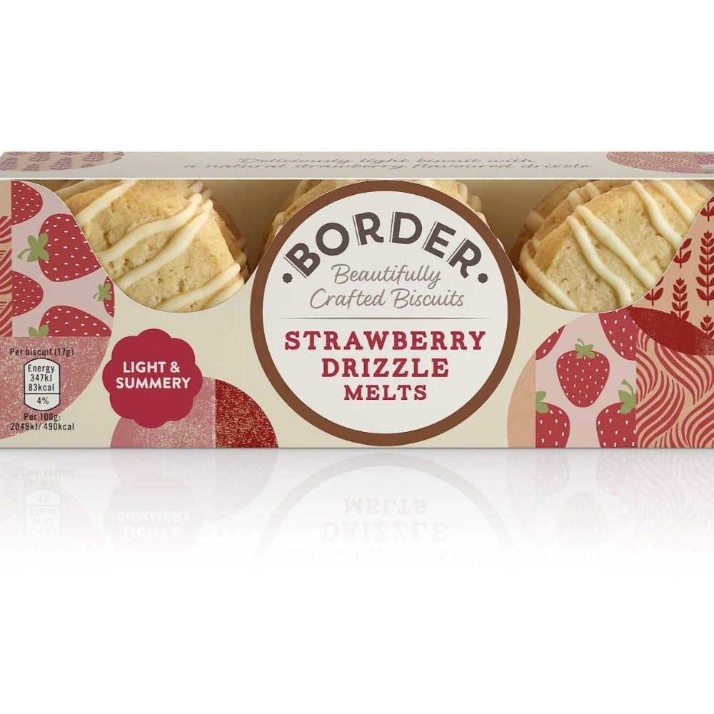 Border Strawberry Drizzle Biscuits