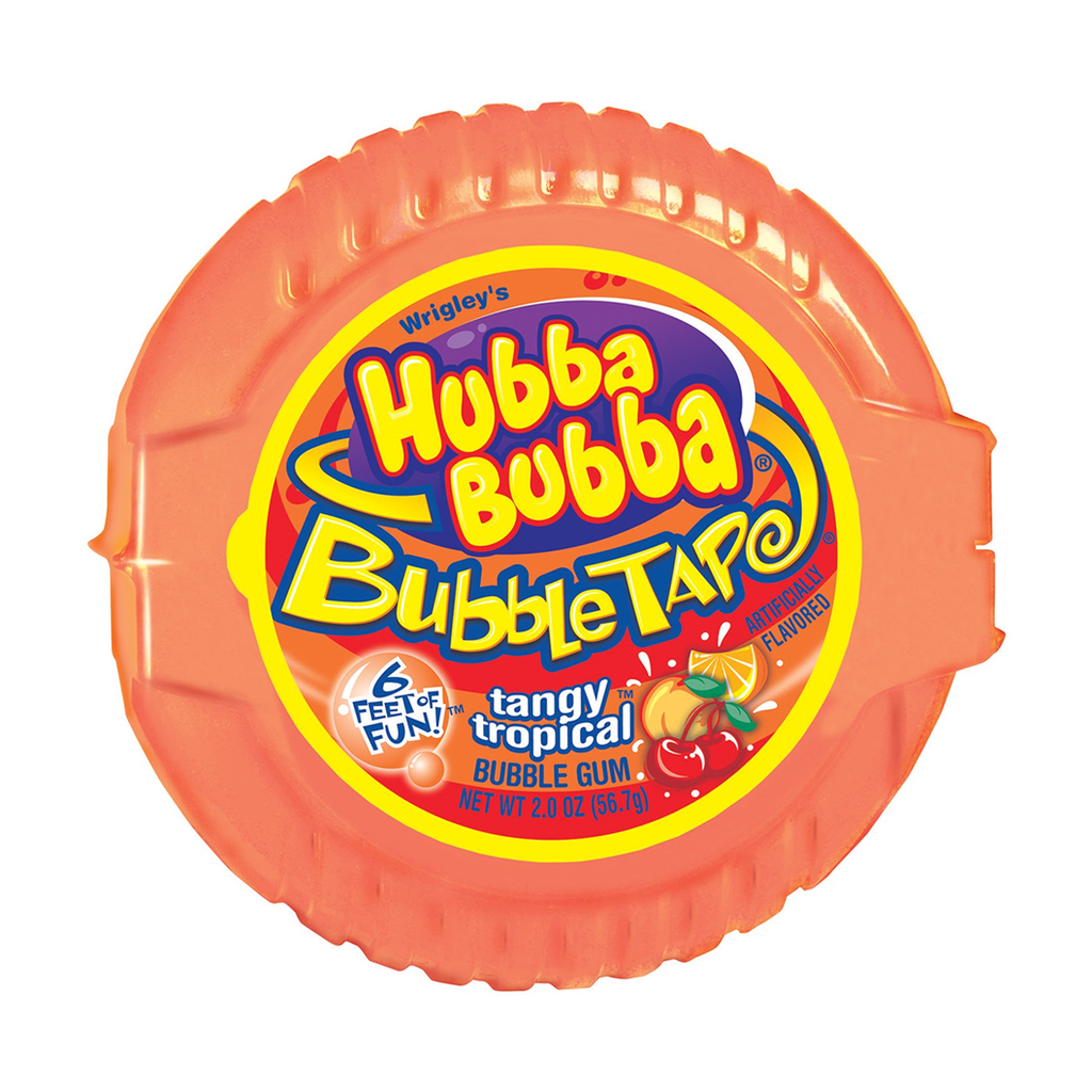 Hubba Bubba Mega Long - Tangy Tropical Tape Chewing Gum