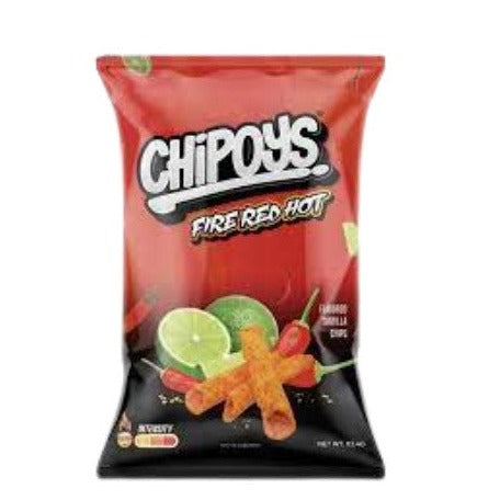 Chipoys Rolled Tortilla Chips - Fire Red Hot