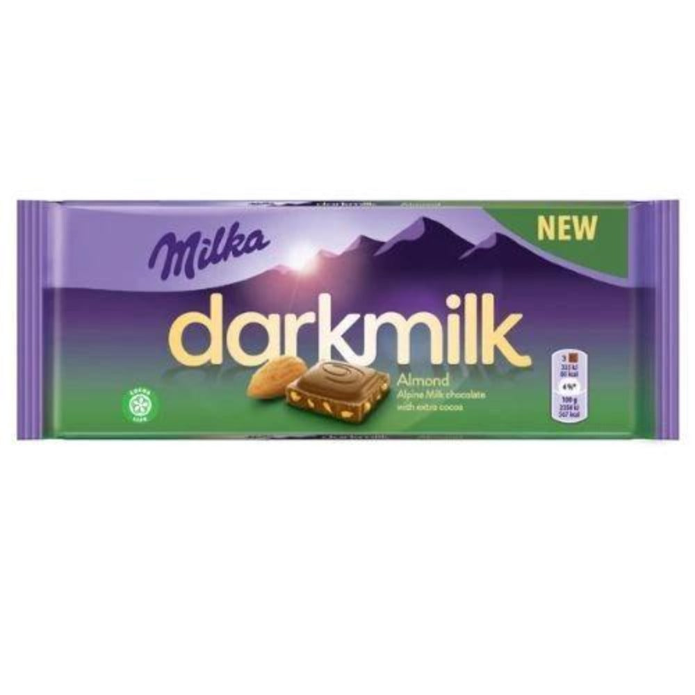 Milka Darkmilk Almond Chocolate Bar