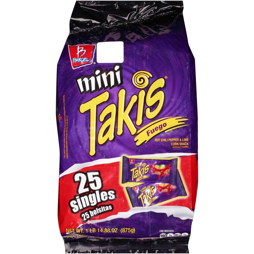 Mini Takis Fuego - Hot Chilly Pepper& Lime ( pack of 25)