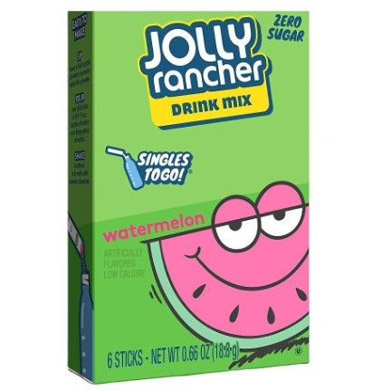Jolly Rancher Zero Sugar Drink Mix Singles to Go- Watermelon